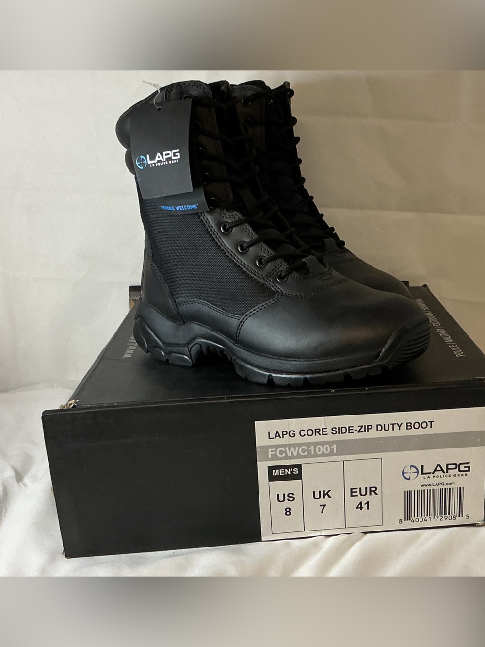 Core Side-Zip Men's Black Duty Boots